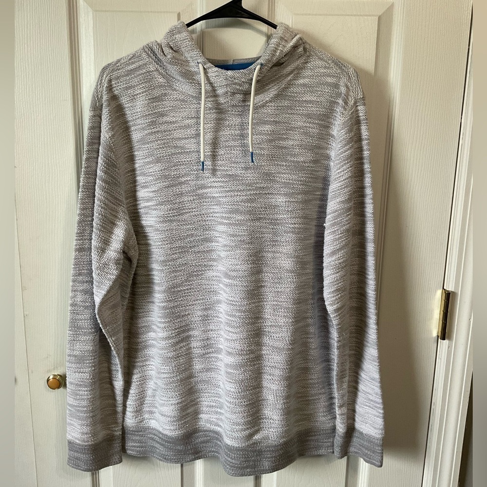 Union Bay knitting hoodie. Size L. Gray.
